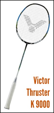Badminton racket racquet VICTOR THRUSTER K 9000 8000 9900 carbon Line completion 