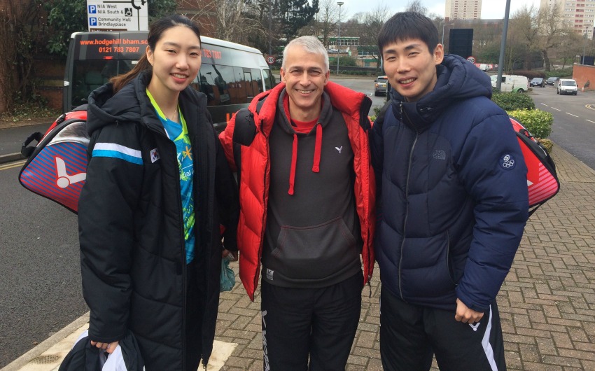 Son Wan Ho and Sung Ji Hyun with Paul Stewart