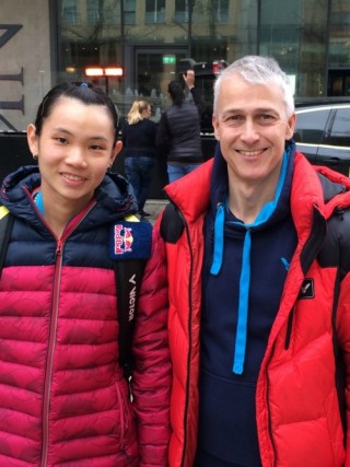 Tai Tzu Ying with Paul Stewart