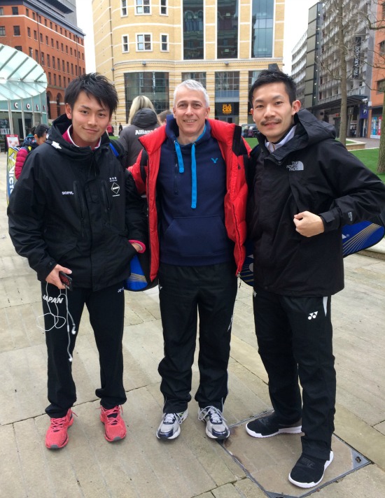 Takeshi Kamura and Keigo Sonoda with Paul Stewart