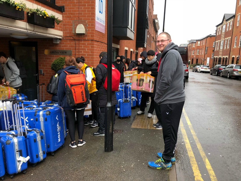 Korean Team Arriving All England 2018