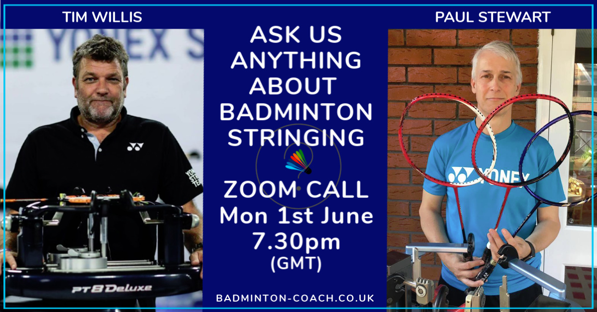 Badminton Stringing Zoom Call 010620