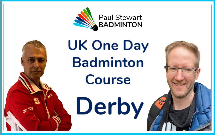 Picture of the 2 courses running a One Day Badminton Course in Derby, UK